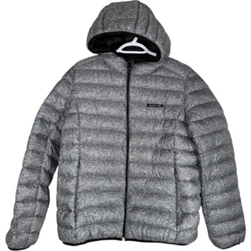 Roots Packable Duck Down Puffer Jacket Salt & Pepper size XS